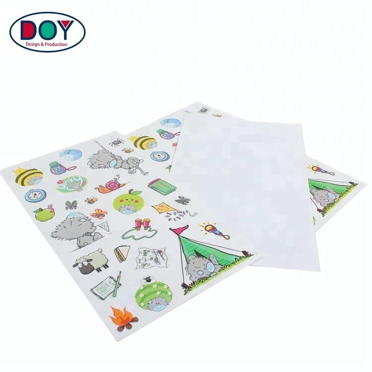 Cheap Labels Wholesale Design Custom Printing Cartoon Logo Self Adhesive Vinyl Stickers for Kids Toy