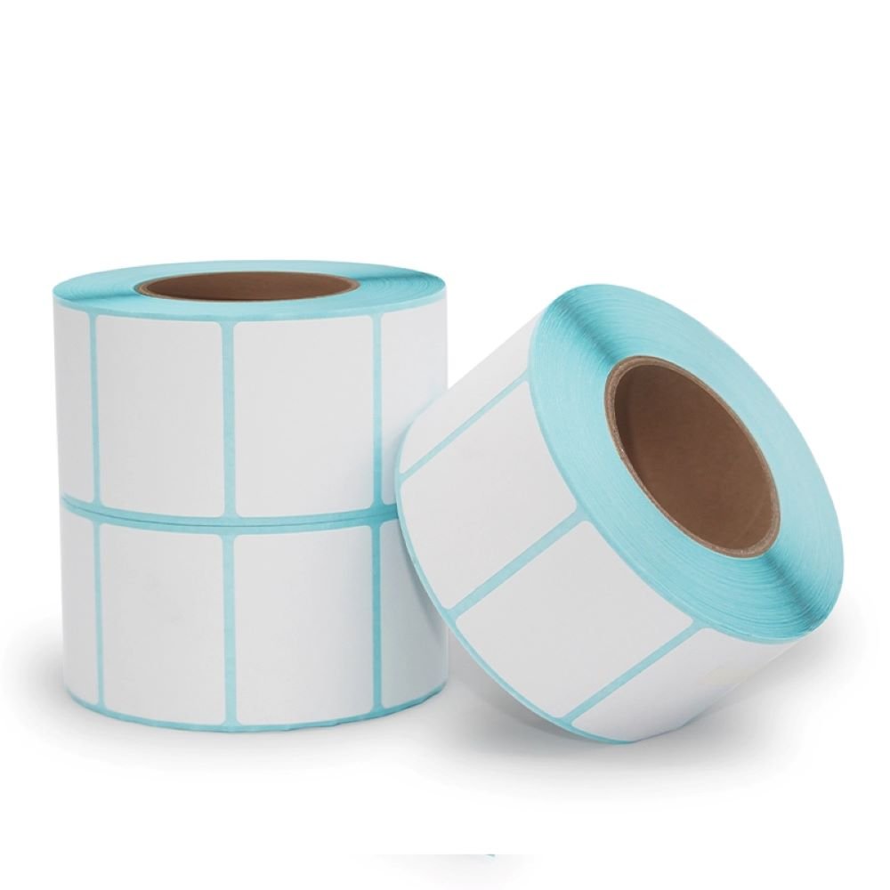 Factory Wholesale Blank 58*40mm 80*80 Thermal barcodes Weighing scale sticker supermarket label paper roll custom stickers label