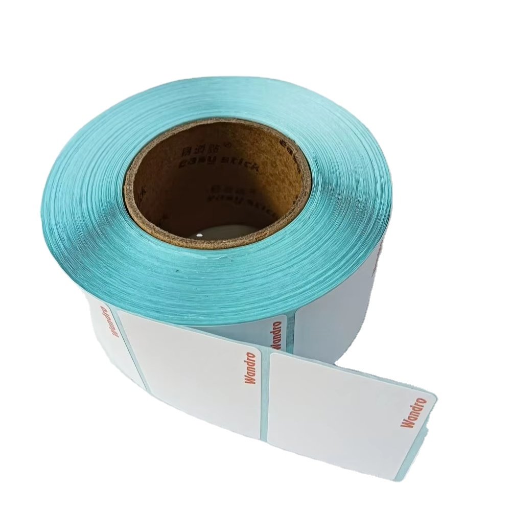 Factory Wholesale Blank 58*40mm 80*80 Thermal barcodes Weighing scale sticker supermarket label paper roll custom stickers label