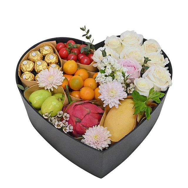 Heart Shaped Gift Flower Box For Birthday Anniversary Mother's Day And Valentines Day
