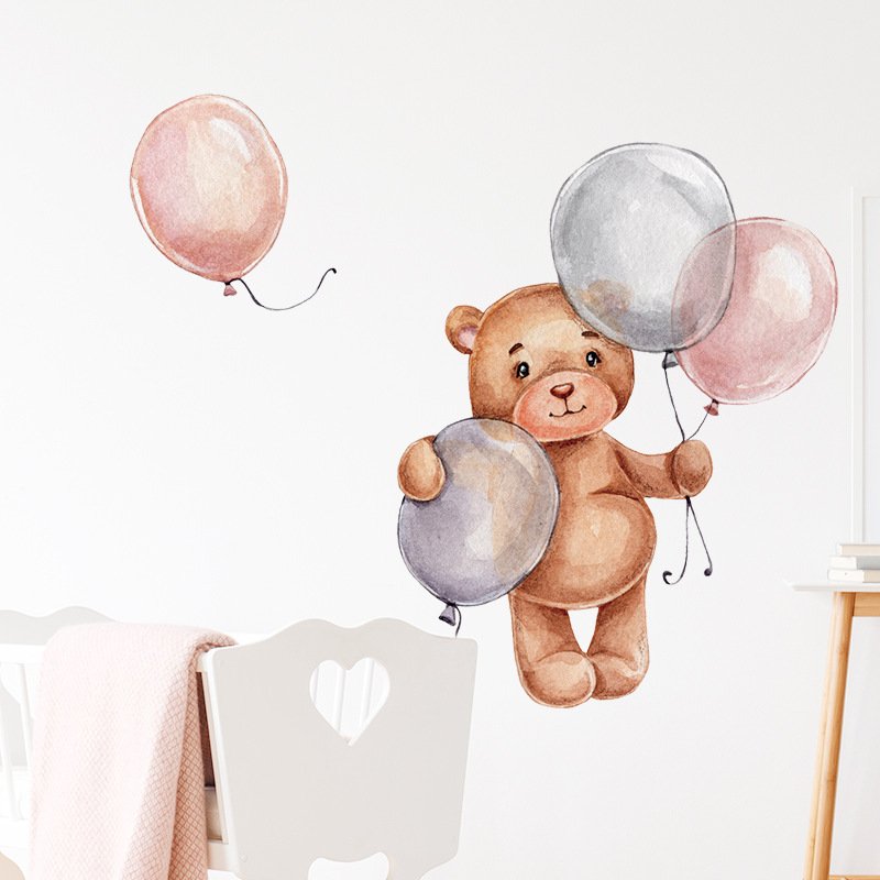 New high quality kids children room cartoon beer 3d wall stickers