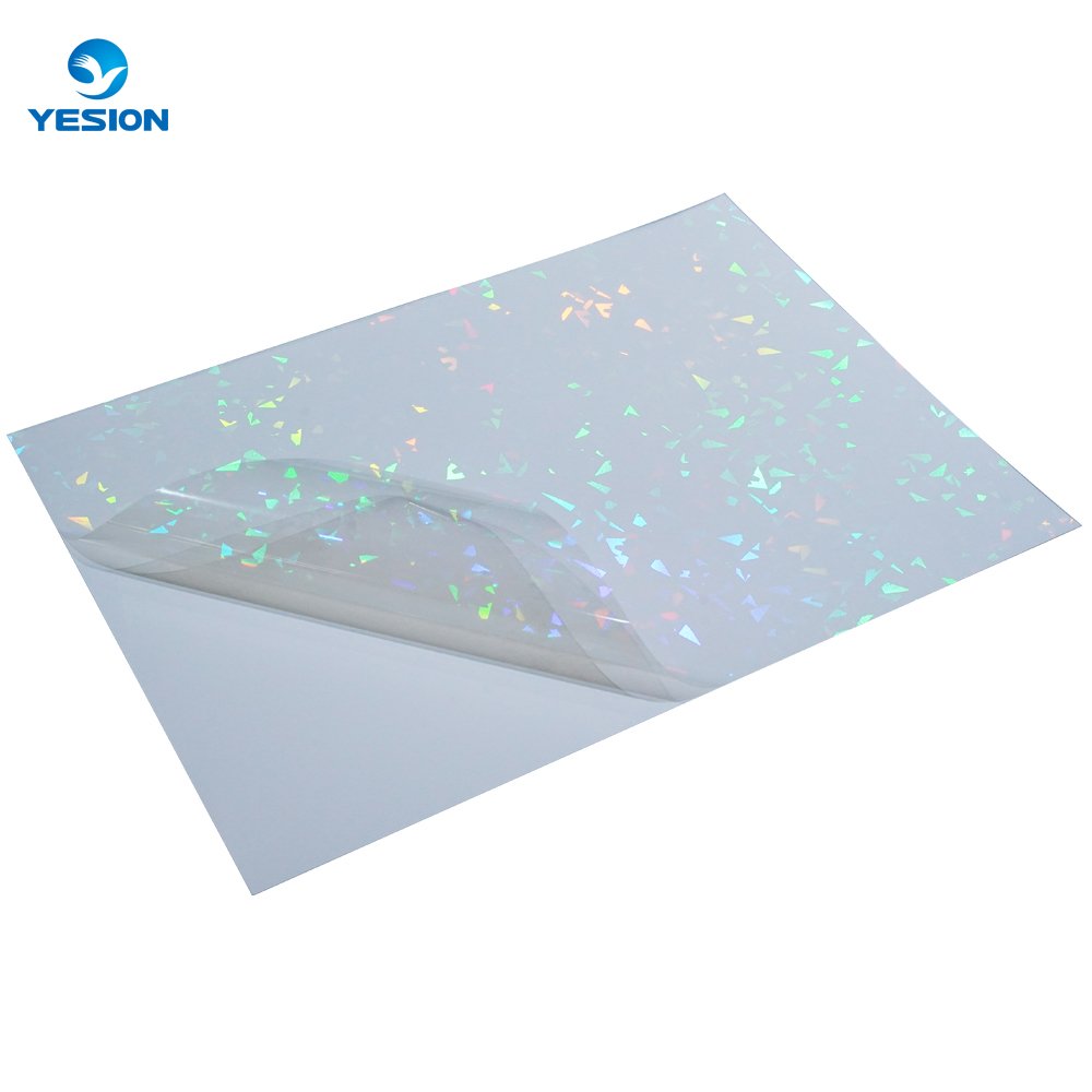 Wholesale A3 A4 Inkjet Printable Holographic Clear Diamond Sticker Sheet Vinyl Custom Waterproof Hologram Sticker