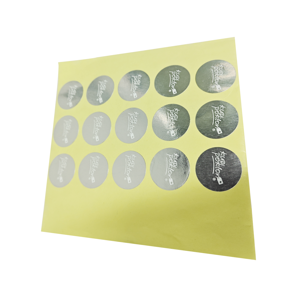 High Quality Custom Strong Adhesive Vinyl Sticker With Hot Stamping