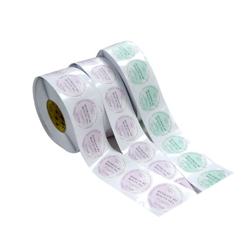 High Quality Custom Strong Adhesive Vinyl Sticker With Hot Stamping