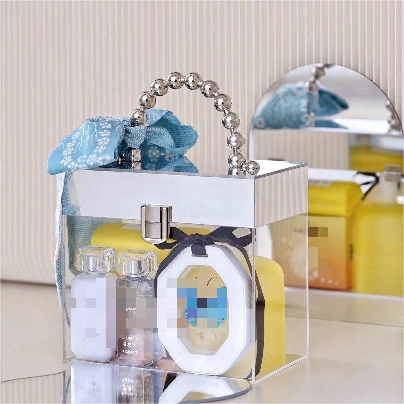 Manufacturers wholesale acrylic boxes, acrylic companion gift boxes, Sky Realm transparent gift boxes for weddings