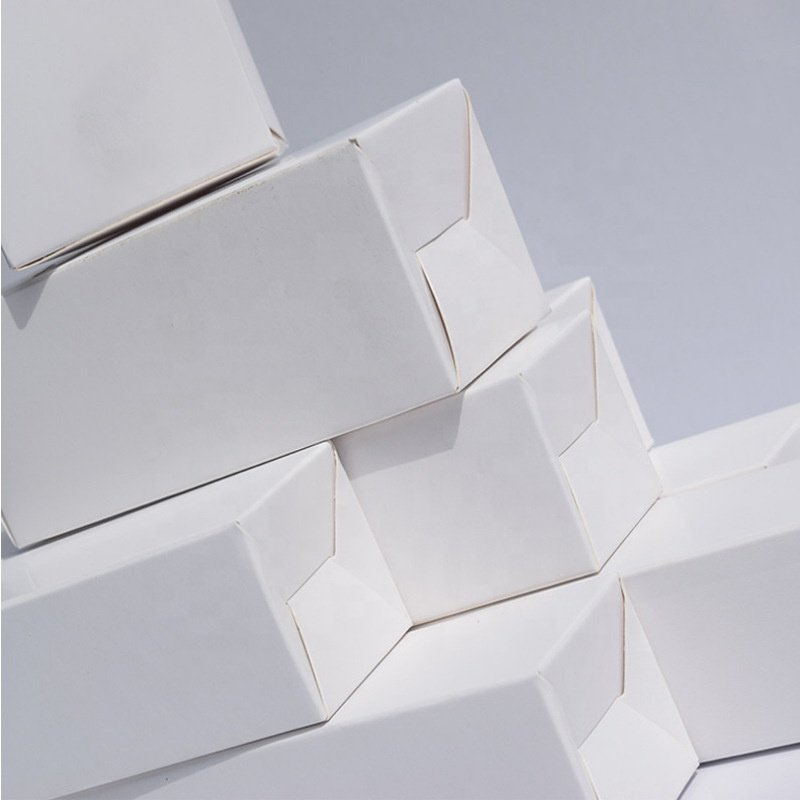 100pcs/Lot White Cardboard Paper Box Craft Small Gifts Packaging Handmade Soap Kraft Paper Boxes Carton