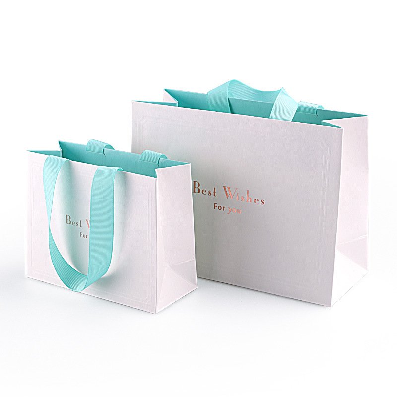 kexin promotional paper bags eco-friendly shopping bags party paper bags with stickers