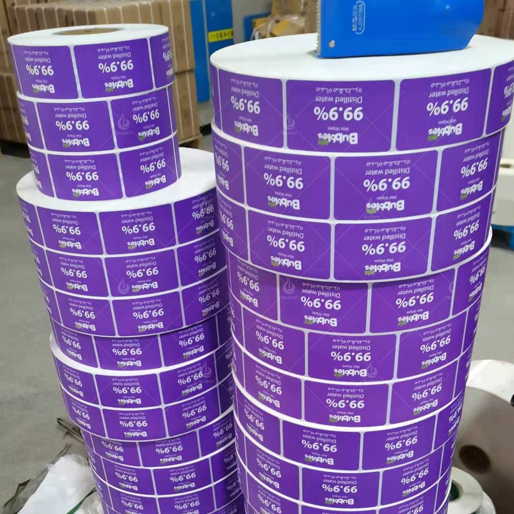 Customized Sheet Roll Lid Seal Adhesive Logo Printing Color Lid Label Sticker