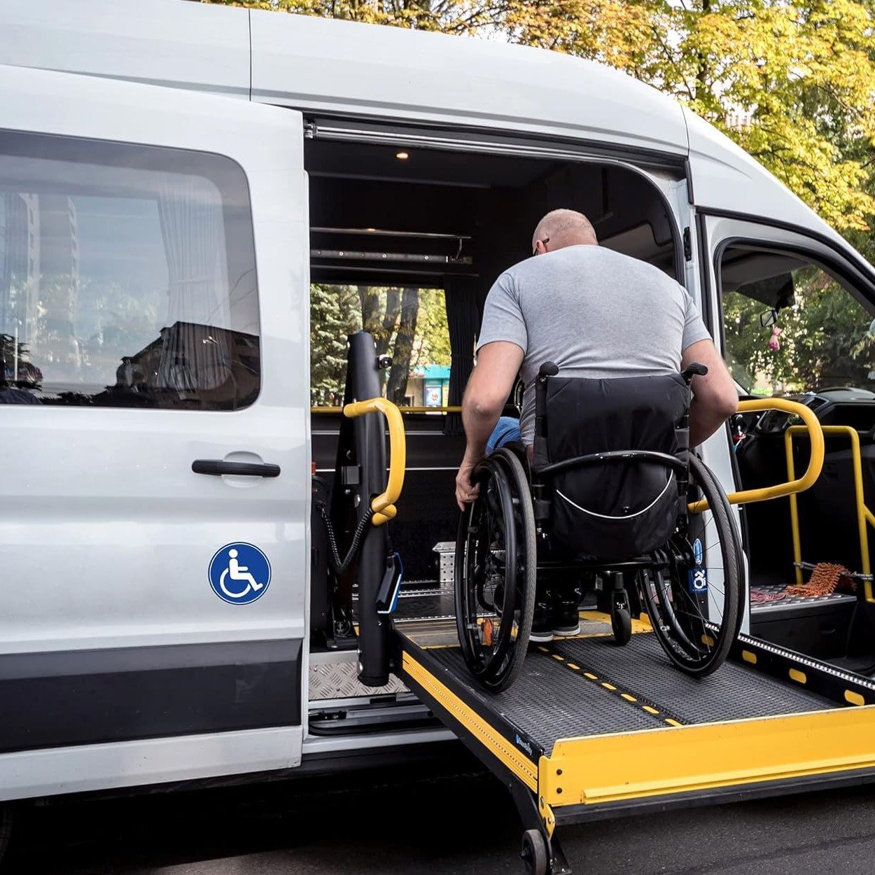 2 inch Round Handicap Signs Stickers Disability Decals Disabled Wheelchair Symbol Labels for Handicapped Parking