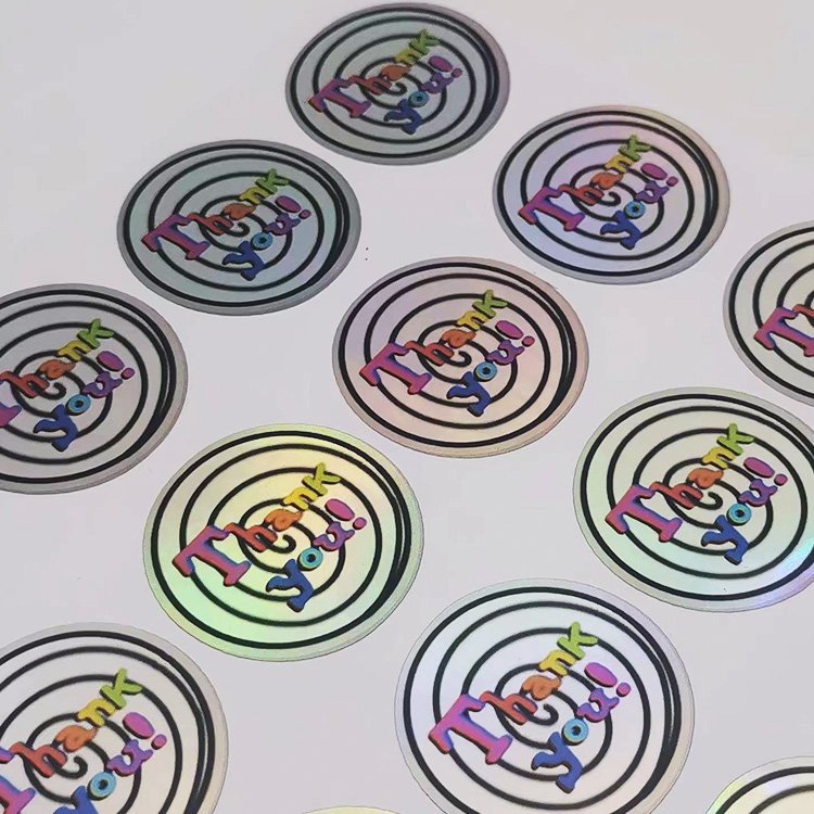 Different Shape Charm Design Wholesale Sticker Printing Stickers Gracias Hologram Sticker