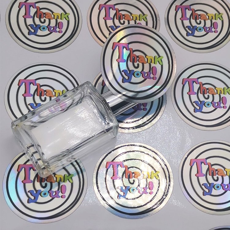 Different Shape Charm Design Wholesale Sticker Printing Stickers Gracias Hologram Sticker