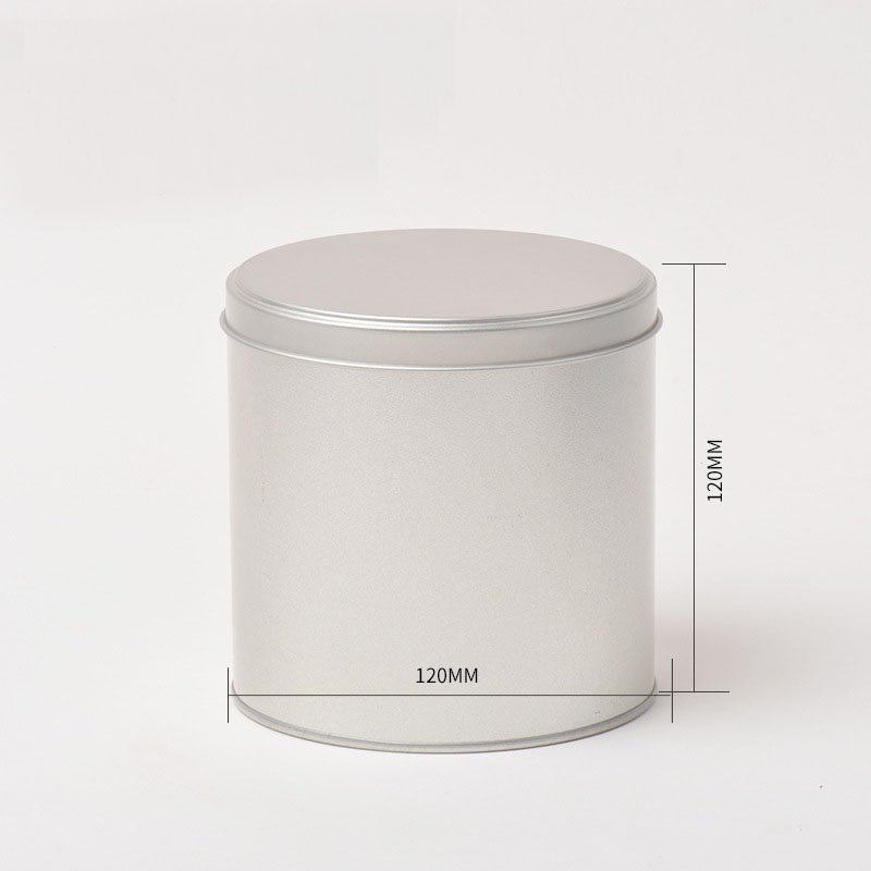 Factory Price 2D Sublimation round Shape Metal Candy Tin Box Recyclable PVC for Stickers Candles Crafts Pencils