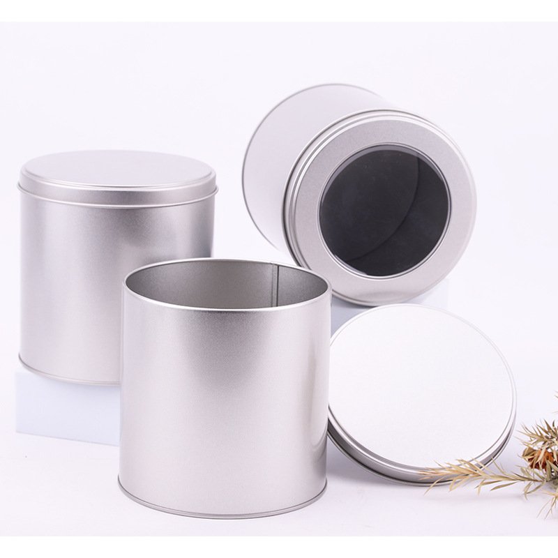 Factory Price 2D Sublimation round Shape Metal Candy Tin Box Recyclable PVC for Stickers Candles Crafts Pencils