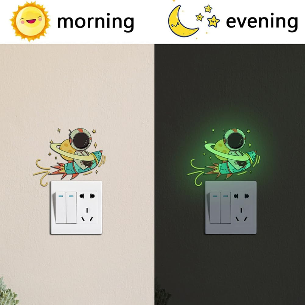Custom Luminous Sticker Die Cut Kids Vinyl Label Glow Sticker