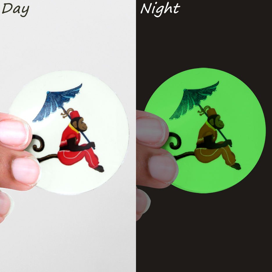 Custom Luminous Sticker Die Cut Kids Vinyl Label Glow Sticker