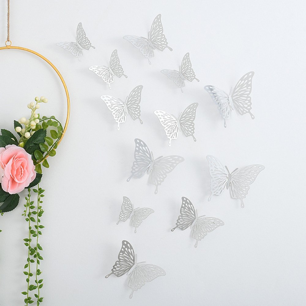 Wholesale Made Party Gold Style Paper Cake Decoration Geometry Round Letter Cake Butterfly Shape Party Cupcake Toppers