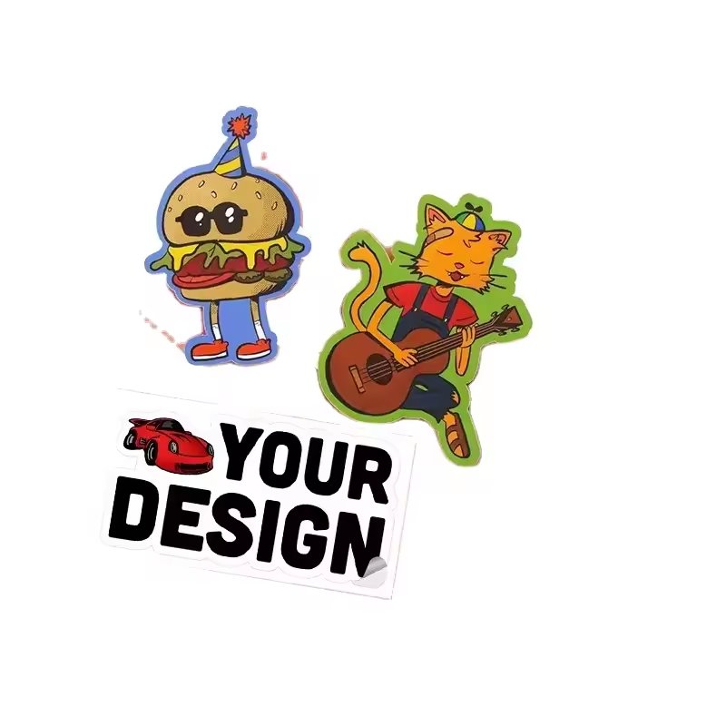 Die Cut Custom Cute Kawaii Vinyl Glitter Stickers Holographic Stationery Stickers Wholesale