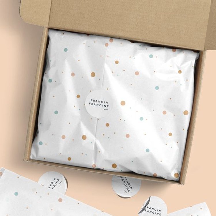 Custom Logo Printing Clothes Shoes Shipping Mailing Box With Paper Card Wrapping Tissue Paper and Sticker