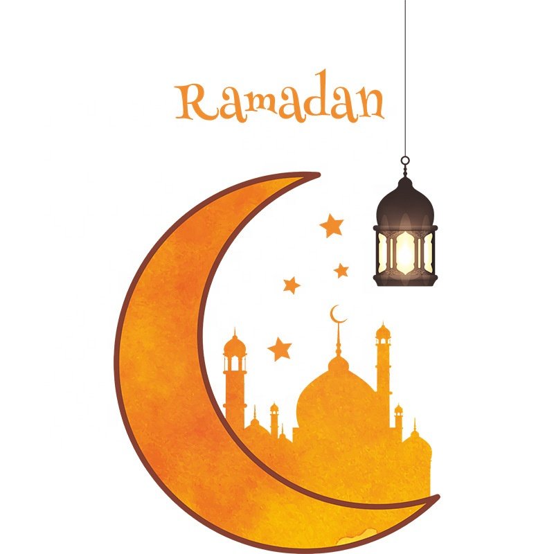 Eid Ramadan Wall Stickers PVC Decoration Table Living Room Islamic Wall Decal For Home Bedroom TV Backdrops Decor