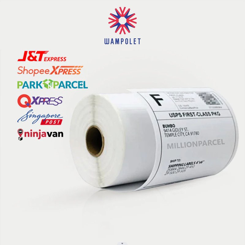 Best Waterproof Barcode Adhesive Sticker Direct Thermal Labels Shipping Label Rolls