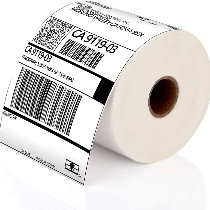 Best Waterproof Barcode Adhesive Sticker Direct Thermal Labels Shipping Label Rolls