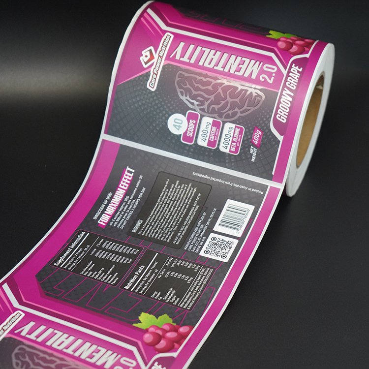 custom waterproof health care products bottle packaging sticker label vitamin spot uv supplement labels