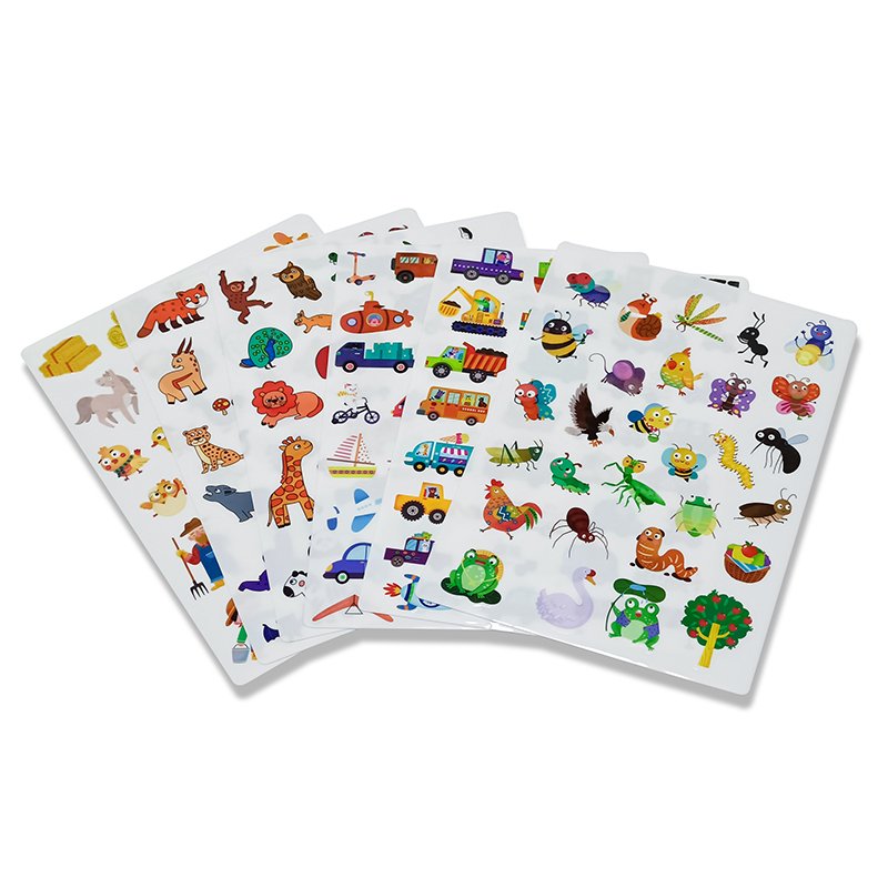 Customized food-grade silicone TPE stickers are waterproof washable and reusable traceless and removable without leaving glue