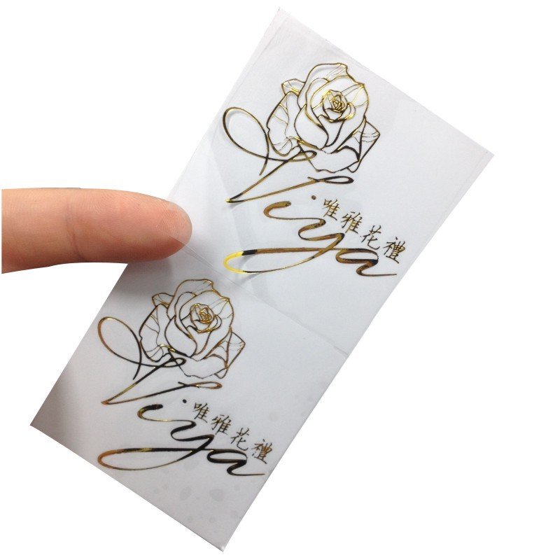 Round Transparent Label Stickers Printing Custom Clear Vinyl Plastic Stickers