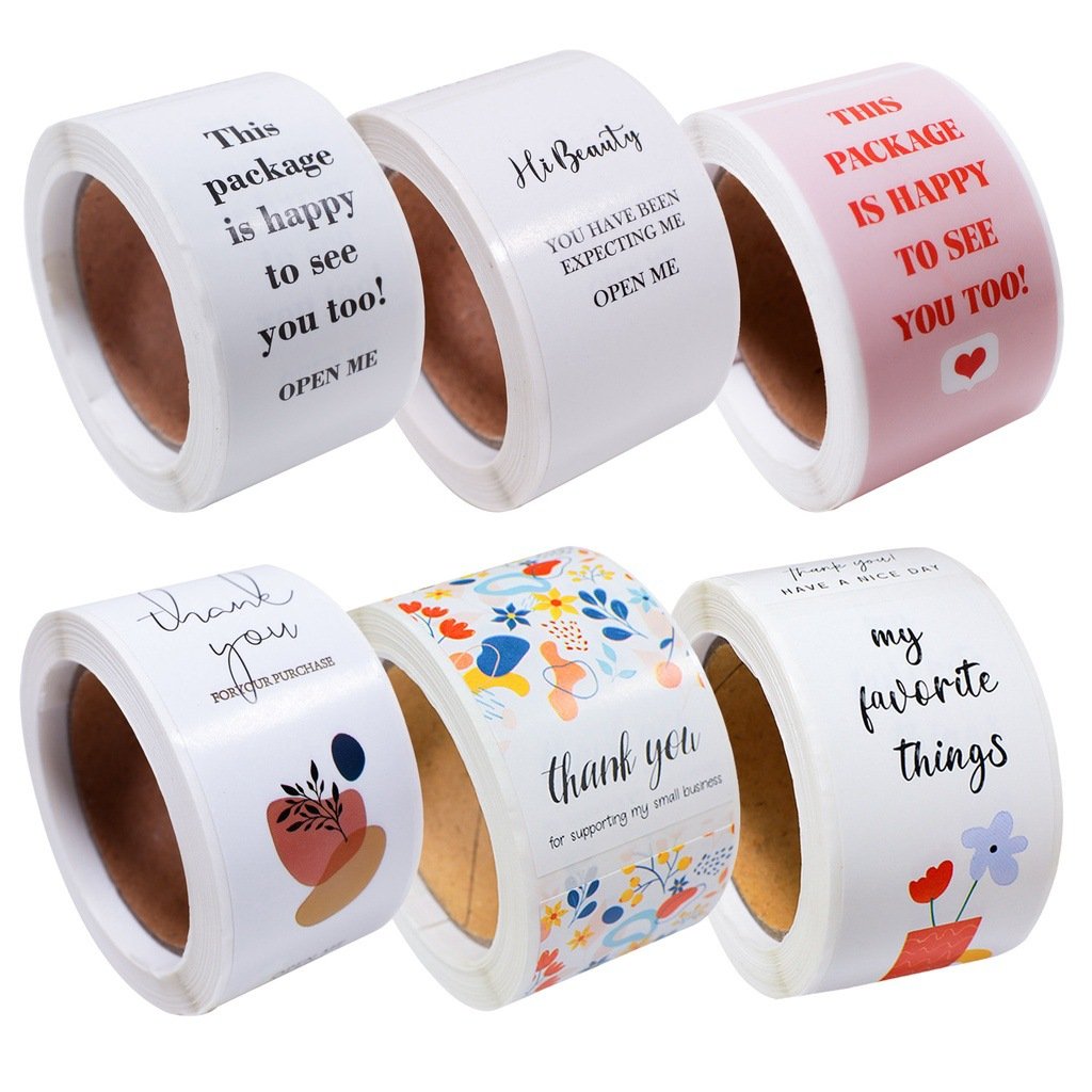 Round Transparent Label Stickers Printing Custom Clear Vinyl Plastic Stickers