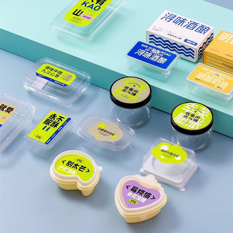 Round Transparent Label Stickers Printing Custom Clear Vinyl Plastic Stickers