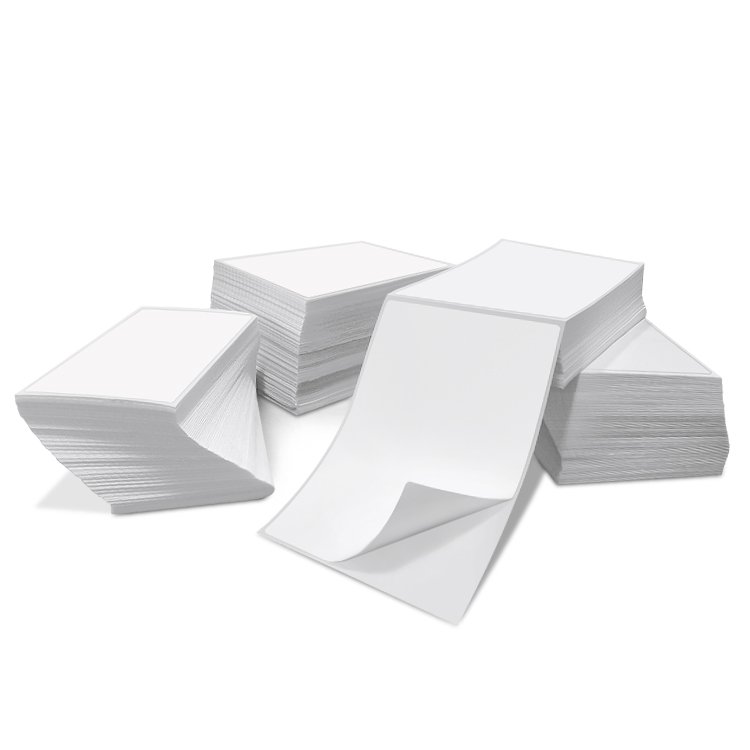 Adhesive Printer Paper 4*6 Fan Fold Direct Address Shipping Thermal Paper For Labels Printer Compatible Label Sticker