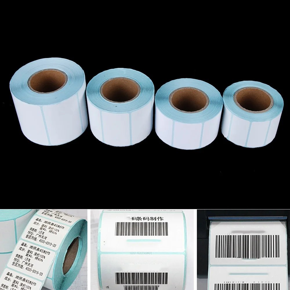 Thermal Labels 2x1 Waterproof Adhesive Shipping Stickers Roll 50x25mm 100x50mm Barcode Packaging Label