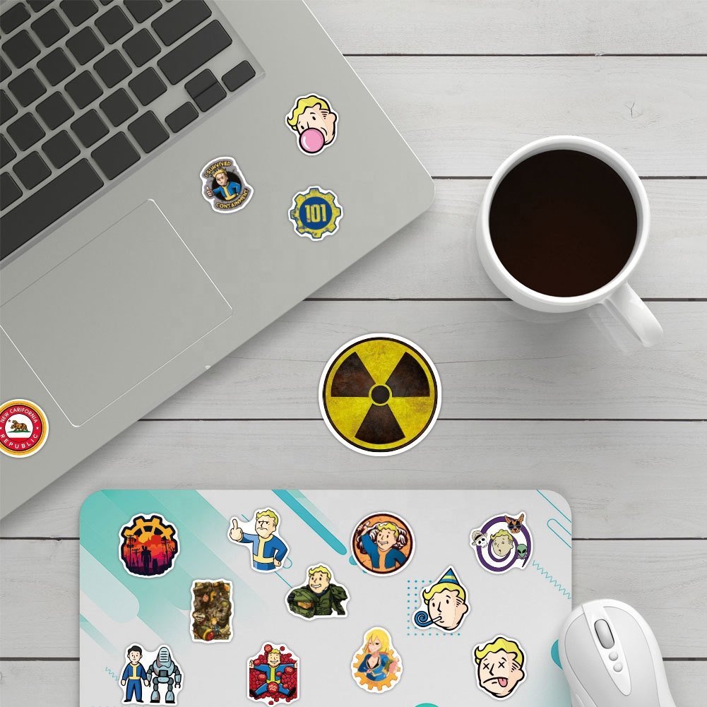 50Pcs Cool Doomsday Survival Game Fallout Sticker For Boy Skateboard Lugagge Laptop Phone Bottle Diy Graffiti Stickers