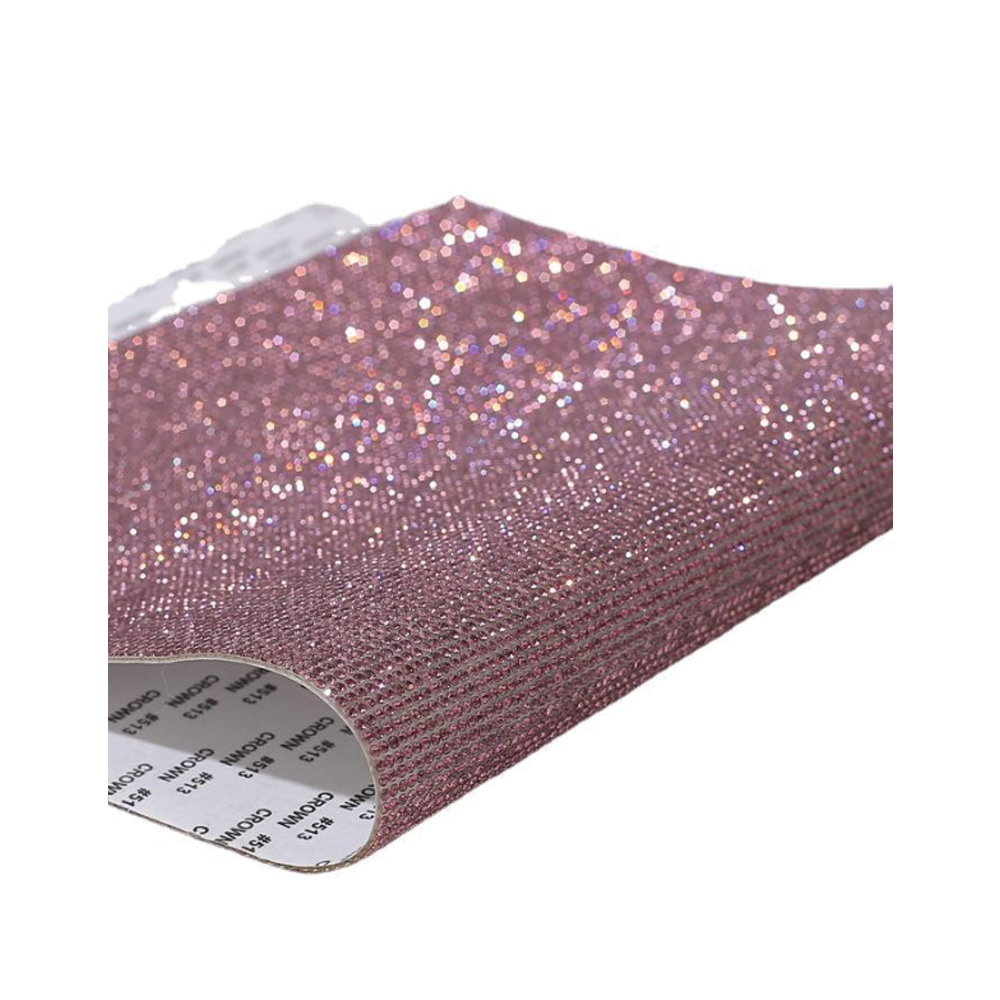 Hongcai Rhinestone Hot Drill Back Glue Whole Sheet Hot Fix Crystal Glass Drill Self-adhesive Row Drill Rhinestone Stickers DIY