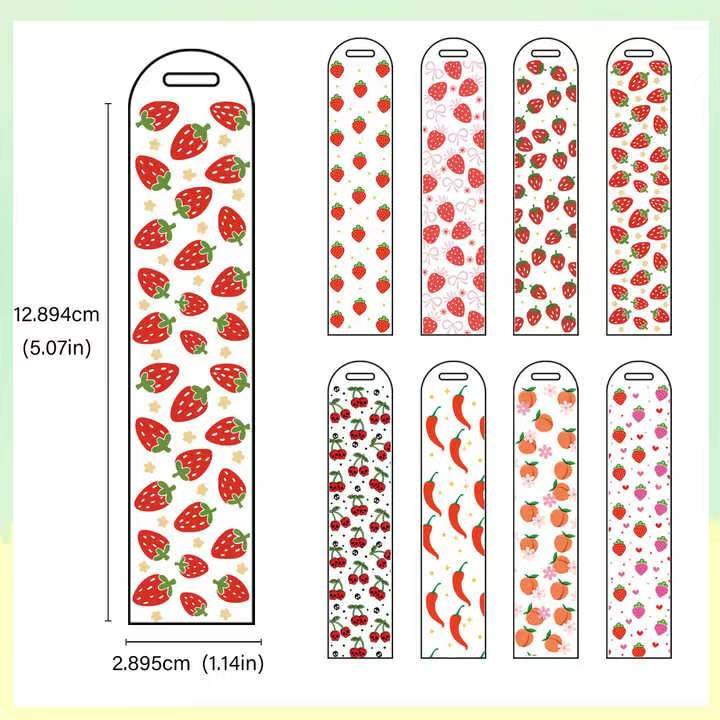 NEW Original Flower Bookmark Cartoon Sticker UV Printing Vinyl Decorative Sticker