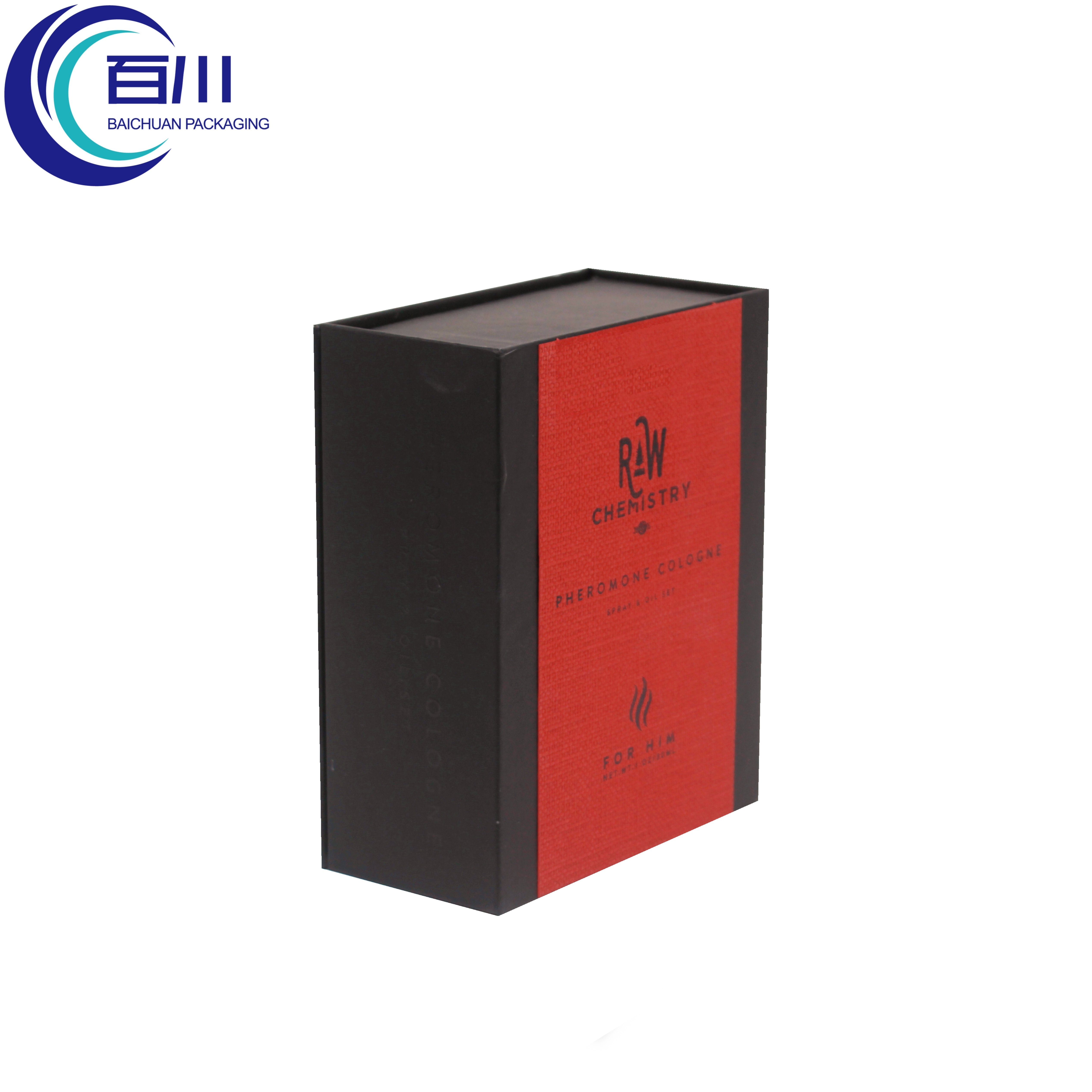 cardboard box with sticker empty gift magnetic lid storage box