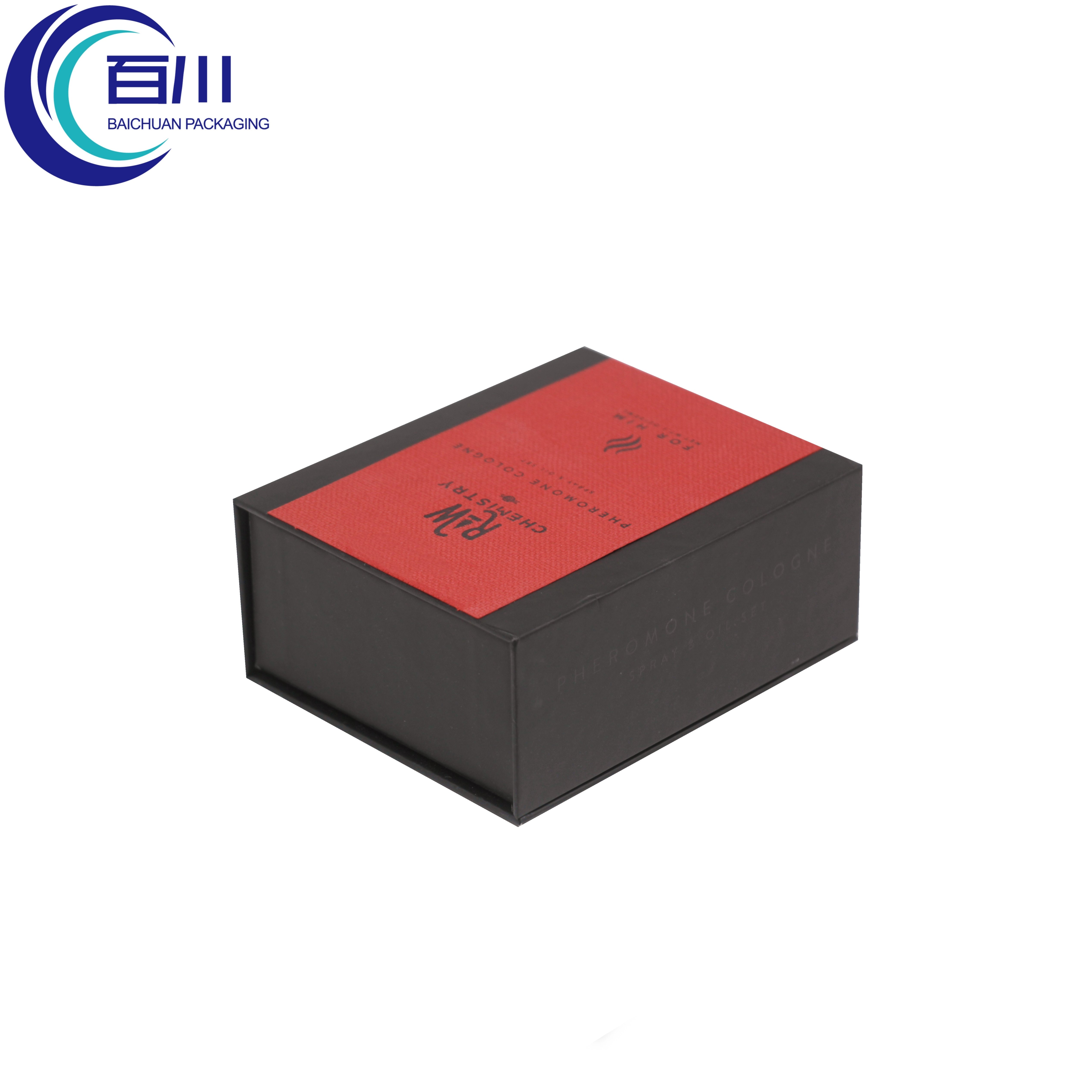 cardboard box with sticker empty gift magnetic lid storage box