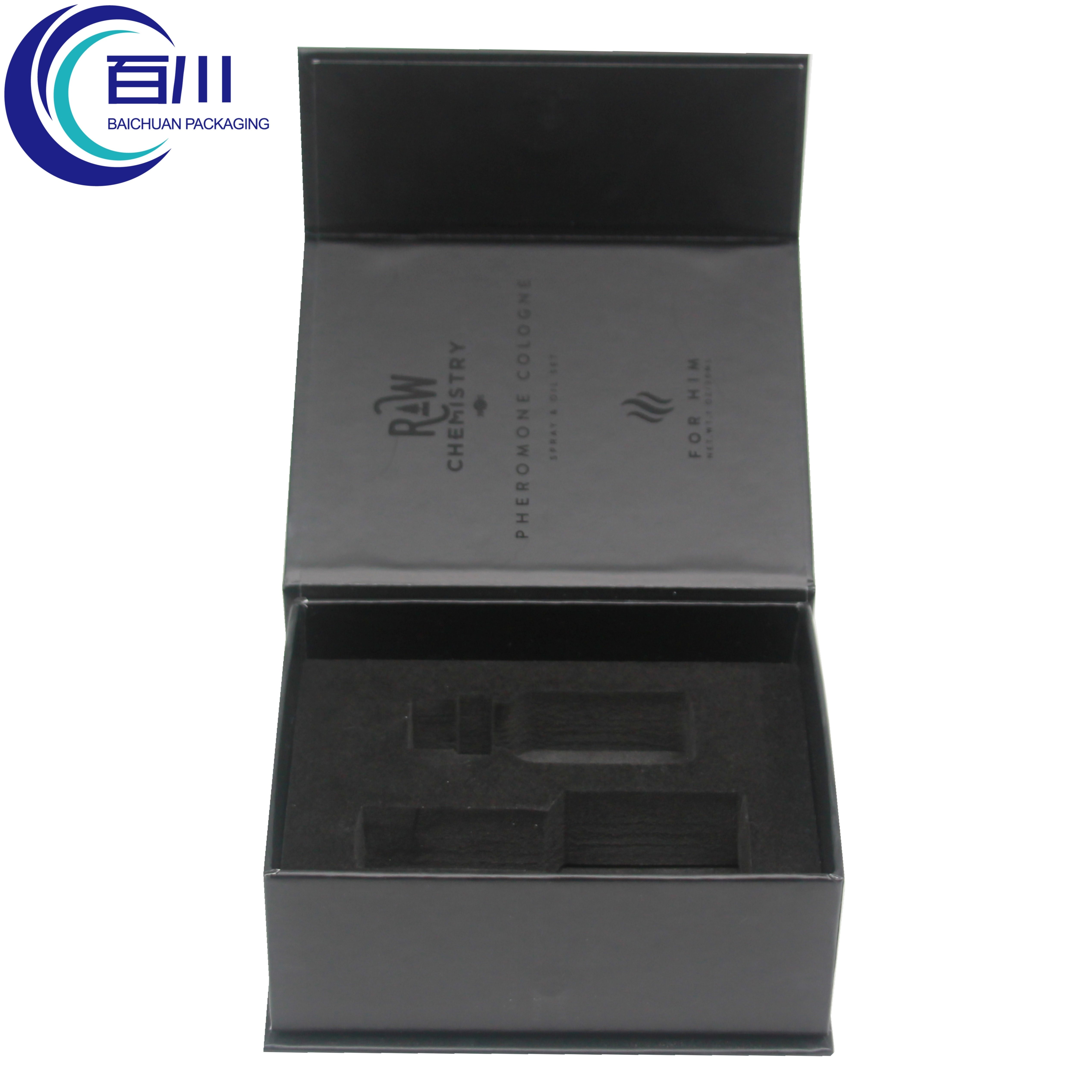cardboard box with sticker empty gift magnetic lid storage box