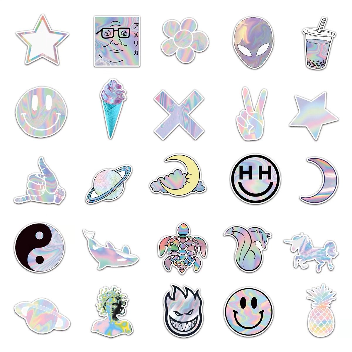Company design labels cartoon waterproof sticker logo Adhesive label printing holographic vinyl custom die cut sticker sheet