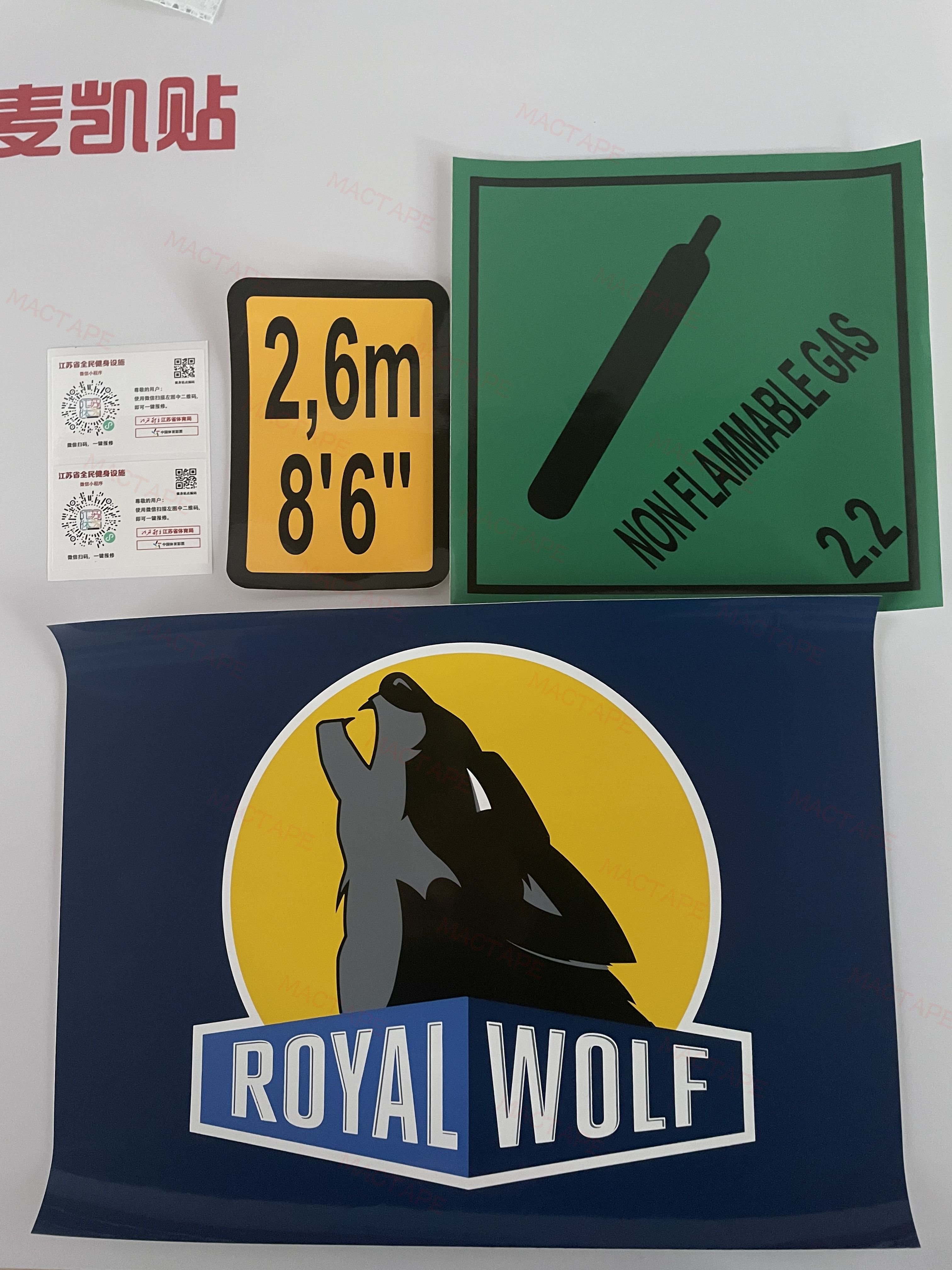 3M 180MC High-quality Large Size Non-bubble High Stick Container Advertising Poster Decal Stickers