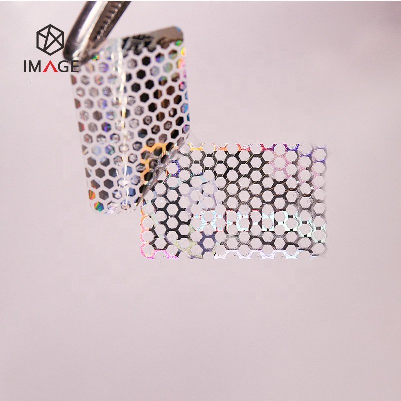 Silver Custom 3D Laser Hologram Sticker, Holographic Tamper Proof Sticker