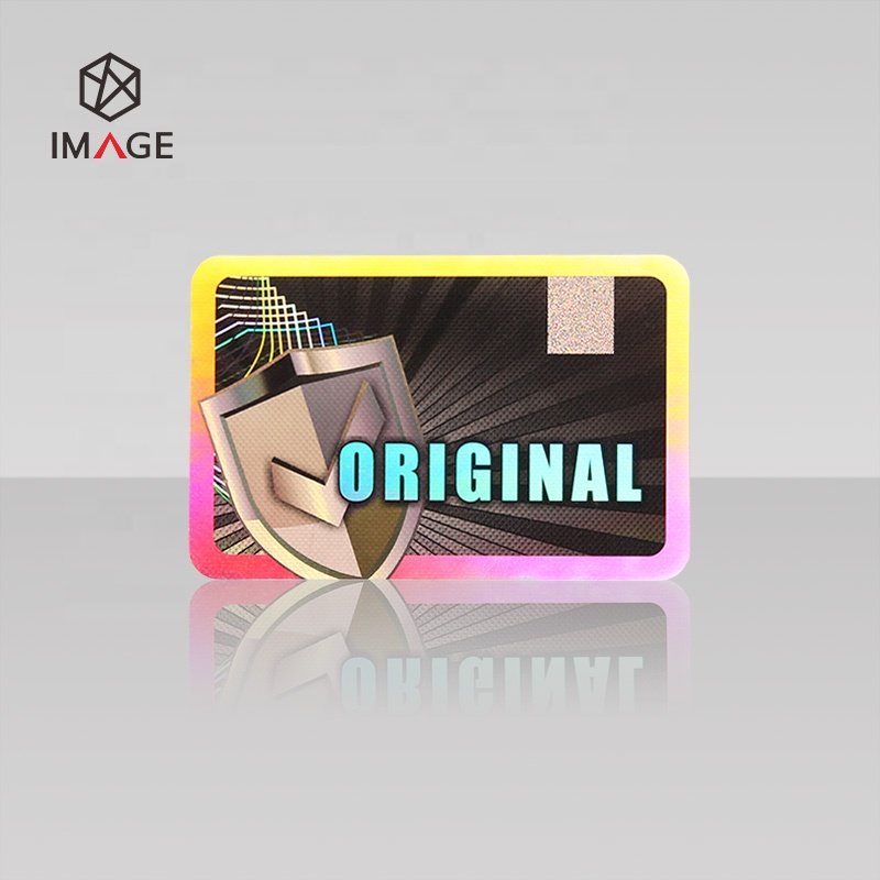 Silver Custom 3D Laser Hologram Sticker, Holographic Tamper Proof Sticker