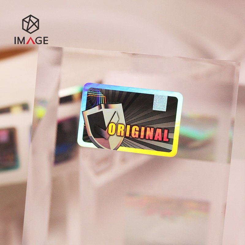 Silver Custom 3D Laser Hologram Sticker, Holographic Tamper Proof Sticker