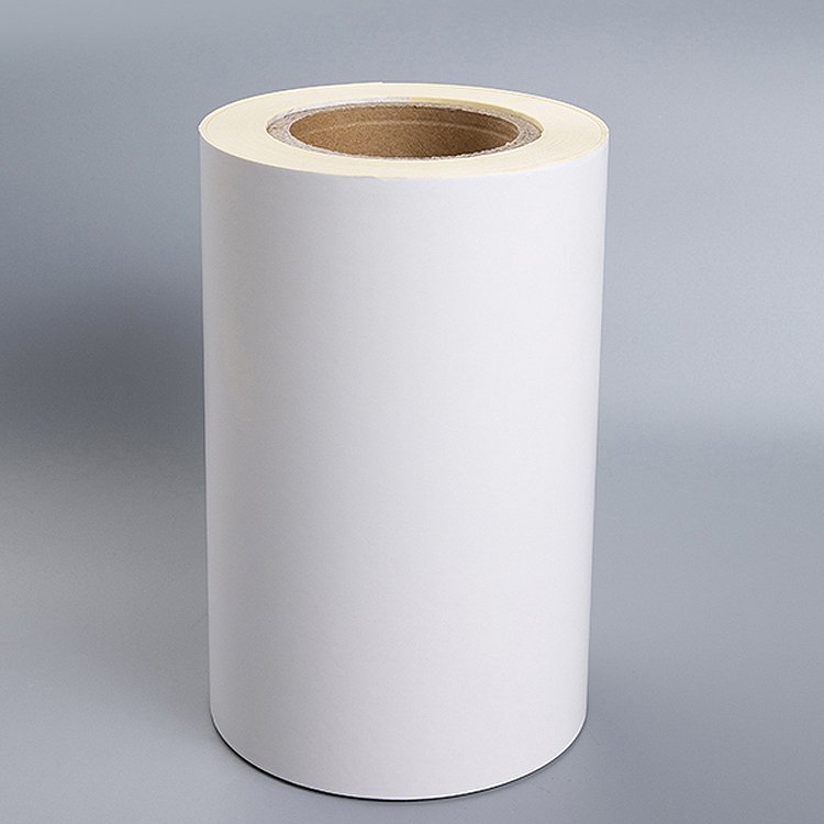 Self Adhesive Paper High Gloss Sticker in sheet or in roll with Glassine release paper liner