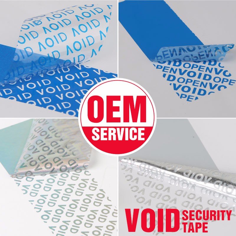 Custom security seal label tamper proof warranty sticker void tampered open void tamper evident label OEM printing sticker