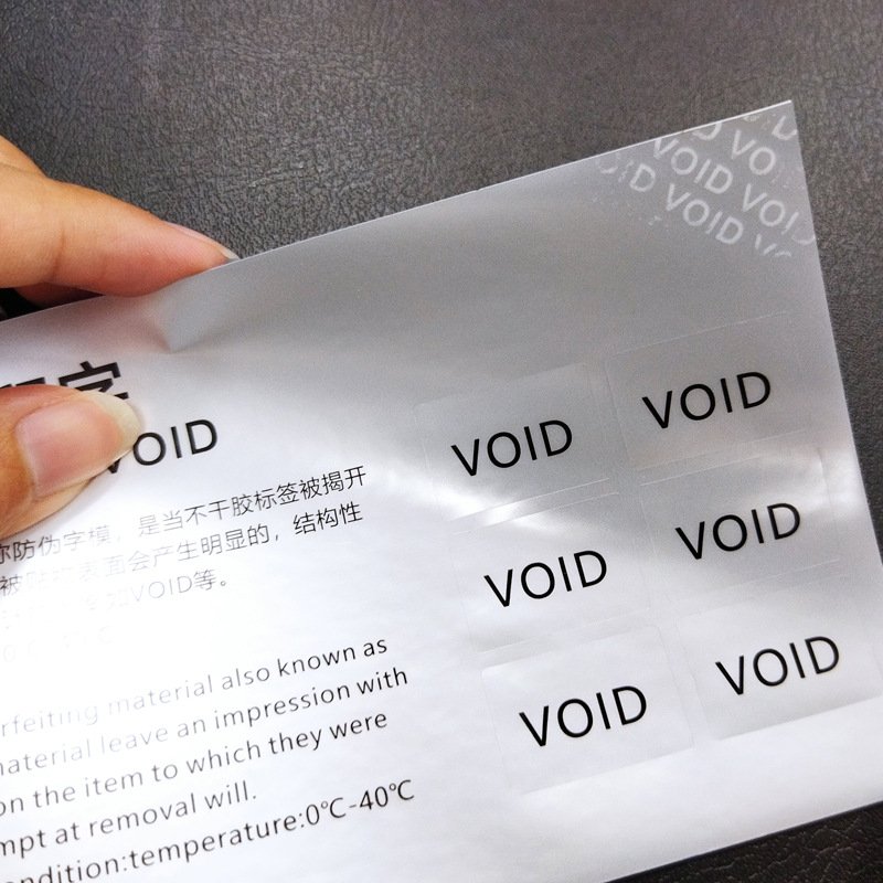 Label and Sticker Transparent Printing Adhesive Sticker Customized Made BOPP Customized Accept Custom Clear Pulline