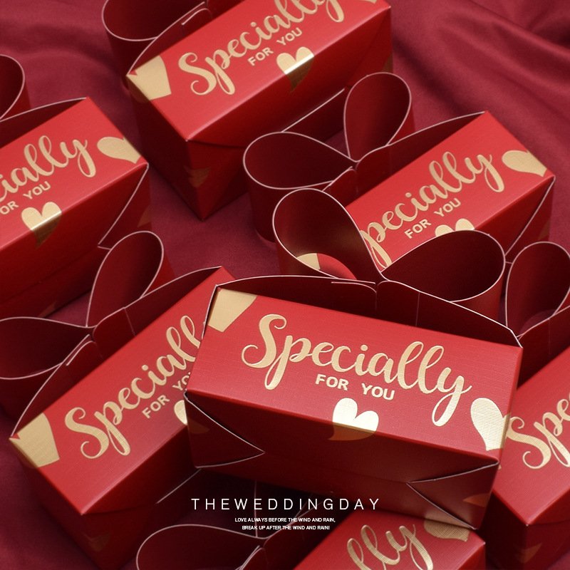 Luxury Wholesale Design Eco Friendly Candy Box Wedding Favor Bridesmaid Gift Box for Cookie Biscuit
