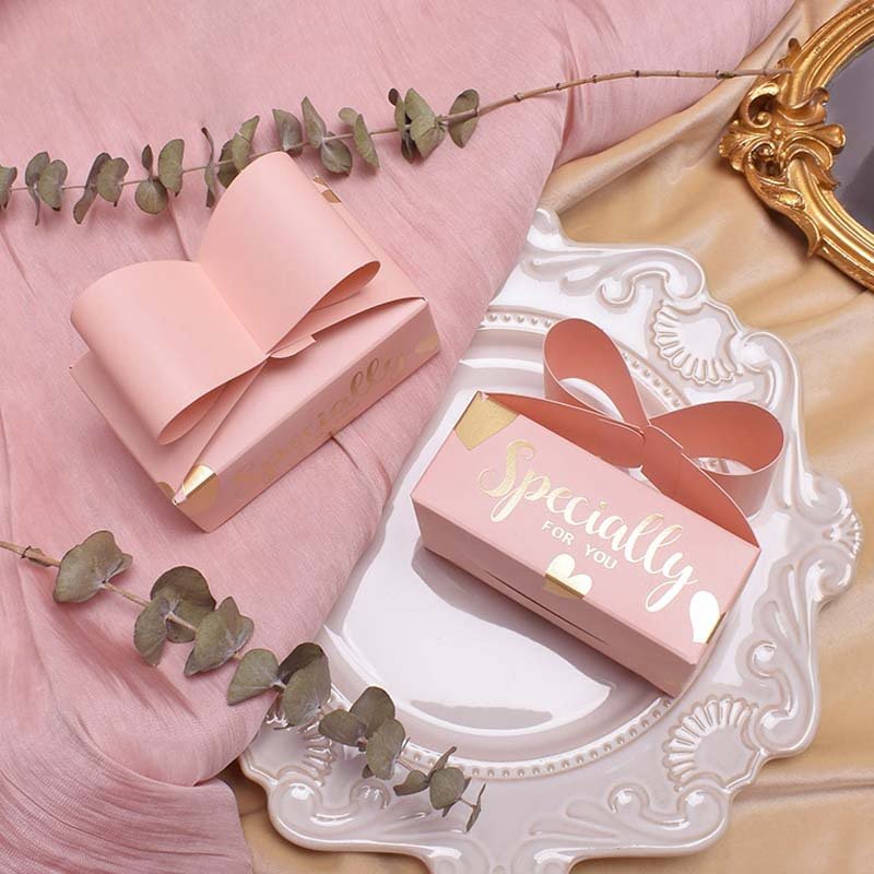 Luxury Wholesale Design Eco Friendly Candy Box Wedding Favor Bridesmaid Gift Box for Cookie Biscuit