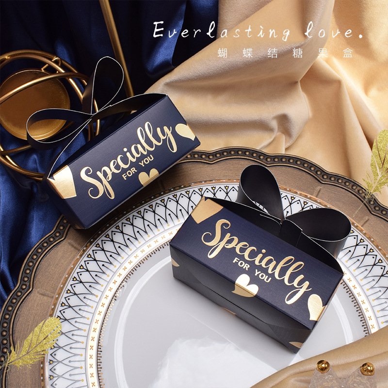 Luxury Wholesale Design Eco Friendly Candy Box Wedding Favor Bridesmaid Gift Box for Cookie Biscuit