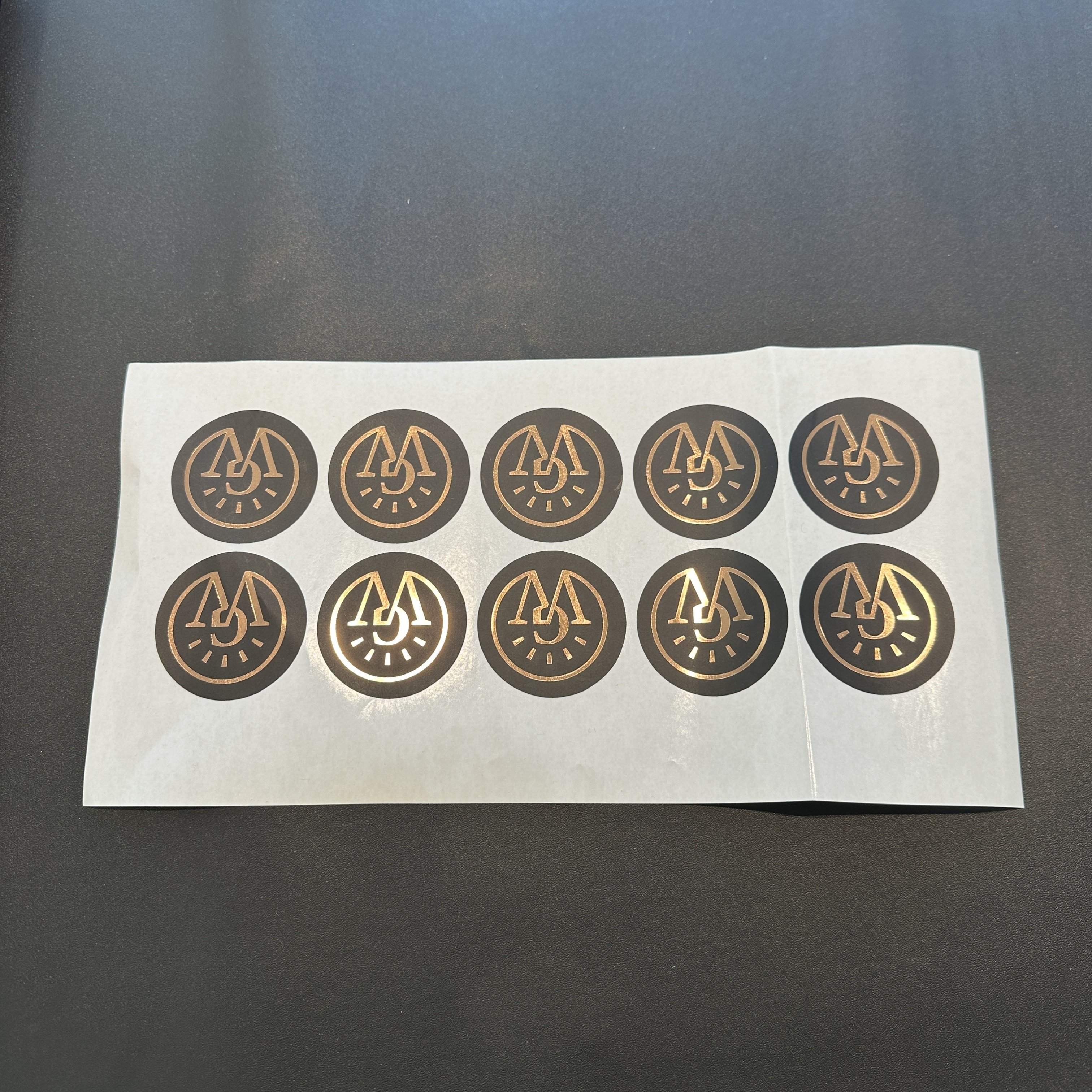 Custom Printed Plastic Waterproof Synthetic Paper Adhesive Vinyl PVC Round Circle Logo Sticker